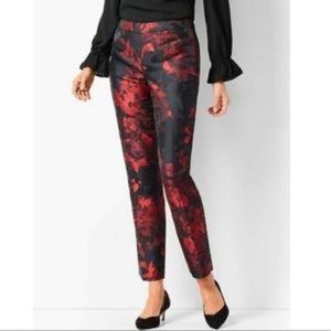 RSVP by Talbots Floral Holiday Tailored Ankle Pant